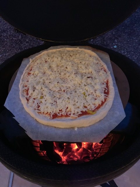 How to Grill Pizza on a Big Green Egg - Vindulge