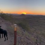 Sunrise on Dixie Mountain Loop trail - Phoenix, AZ